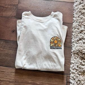 cream billabong graphic tshirt